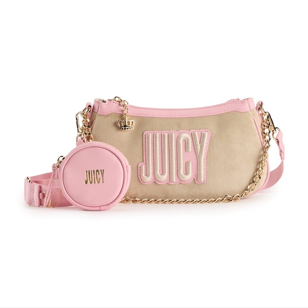 Juicy Couture On the Right Track Shoulder Bag/Crossbody with Coin Wallet